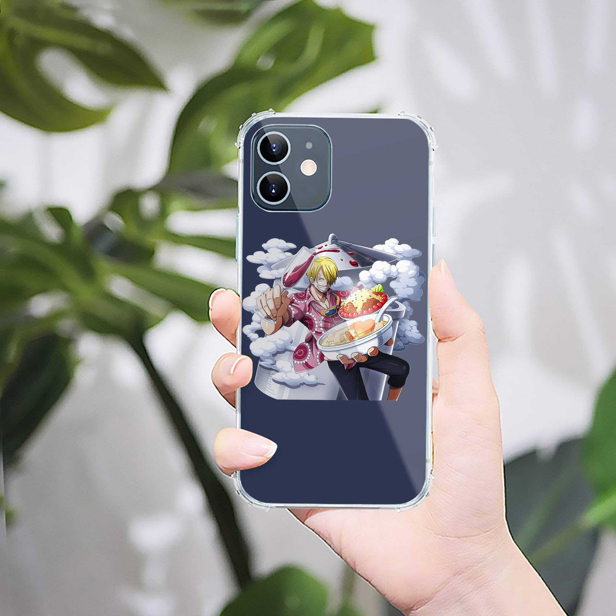 （画像用） ワンピース サンジ ONE PIECE Sanji 【iPhone 12シリーズ対応】透明スマホケース（クリアソフトケース）